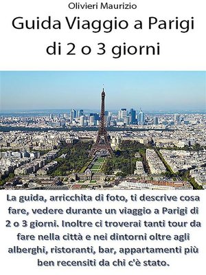cover image of Guida Viaggio a Parigi di 2 o 3 giorni